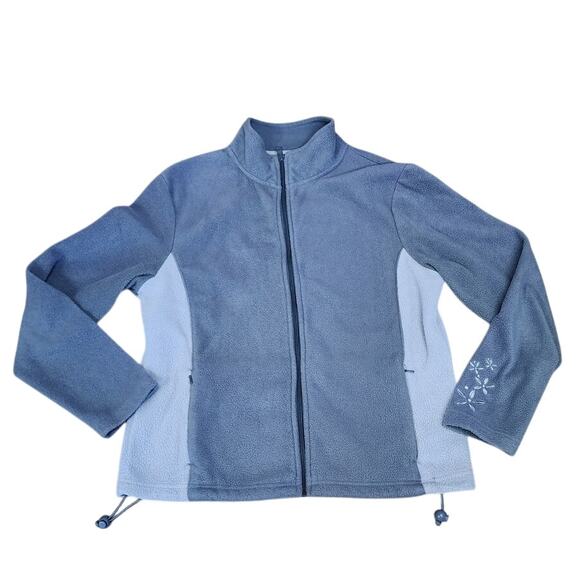 Gander Mountain Grey 2 tone Fleece Jacket with adjustable waist Women's size Med - Picture 1 of 11